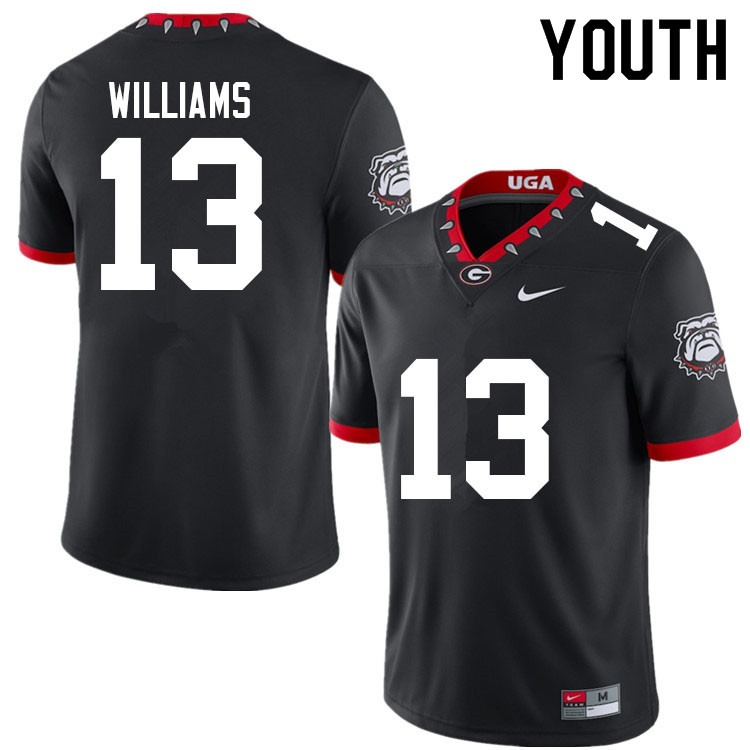Youth #13 Mykel Williams Georgia Bulldogs College Football Jerseys Sale-100th Anniversary